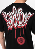 Men's T-Shirt Loose Fit GRAFFITI - Black