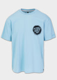 Men's T-Shirt Loose Fit GRAFFITI - Light blue