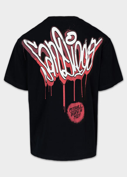 Men's T-Shirt Loose Fit GRAFFITI - Black