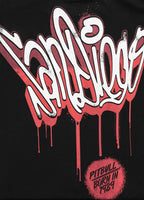 Men's T-Shirt Loose Fit GRAFFITI - Black