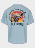 Men's T-Shirt Loose Fit SHOT FOR SHOT - Light blue