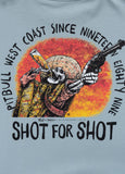 Men's T-Shirt Loose Fit SHOT FOR SHOT - Light blue