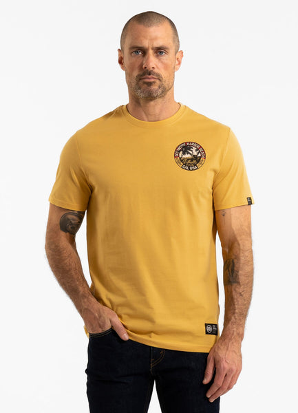 Men's T-Shirt OCEANSIDE - Pale yellow