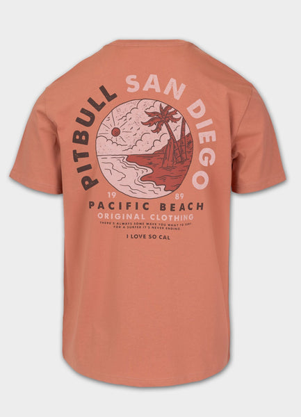 Men's T-Shirt PLANET SURF - Salmon