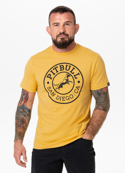 Men's T-Shirt SAN DIEGO CA - Pale yellow