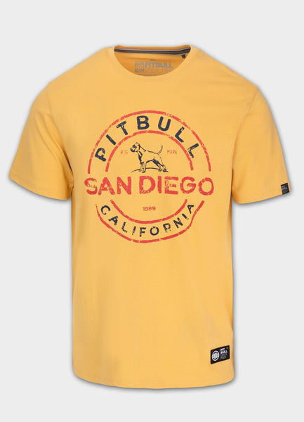 Men's T-Shirt SAN DIEGO INS. - Pale yellow