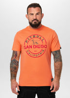 Men's T-Shirt SAN DIEGO INS. - Fluo orange