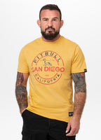 Men's T-Shirt SAN DIEGO INS. - Pale yellow