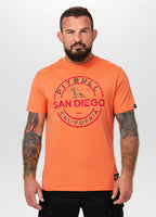 Men's T-Shirt SAN DIEGO INS. - Fluo orange