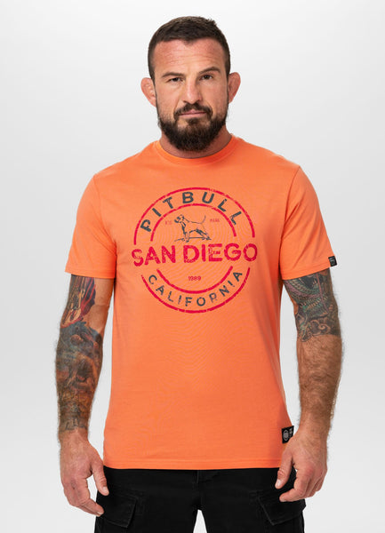 Men's T-Shirt SAN DIEGO INS. - Fluo orange