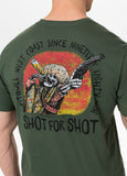Men's T-Shirt SHOT FOR SHOT - Dark green