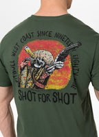 Men's T-Shirt SHOT FOR SHOT - Dark green