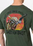 Men's T-Shirt SHOT FOR SHOT - Dark green