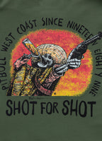 Men's T-Shirt SHOT FOR SHOT - Dark green