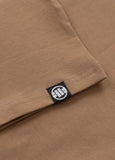 Men's T-Shirt Slim Fit MINIMAL - Coyote brown