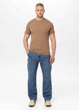 Men's T-Shirt Slim Fit MINIMAL - Coyote brown