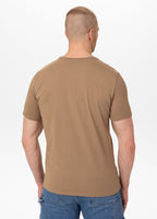 Men's T-Shirt Slim Fit MINIMAL - Coyote brown