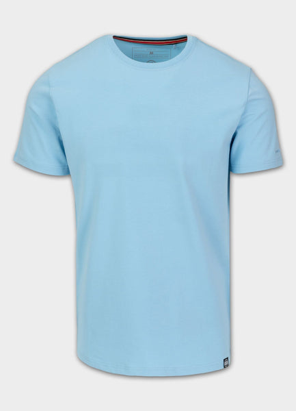 Men's T-Shirt Slim Fit MINIMAL - Light blue