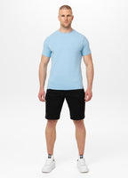 Men's T-Shirt Slim Fit MINIMAL - Light blue