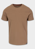 Men's T-Shirt Slim Fit MINIMAL - Coyote brown