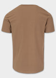 Men's T-Shirt Slim Fit MINIMAL - Coyote brown