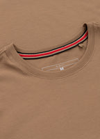 Men's T-Shirt Slim Fit MINIMAL - Coyote brown