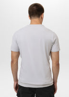 Men's T-Shirt Slim Fit MINIMAL - Whitey blue