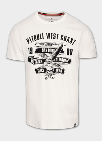 Men's T-Shirt Slim Fit OLDSCHOOL RAZOR - White