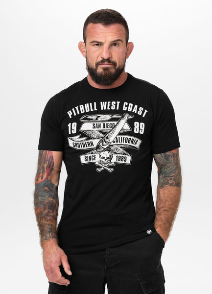 Men's T-Shirt Slim Fit OLDSCHOOL RAZOR -  Black