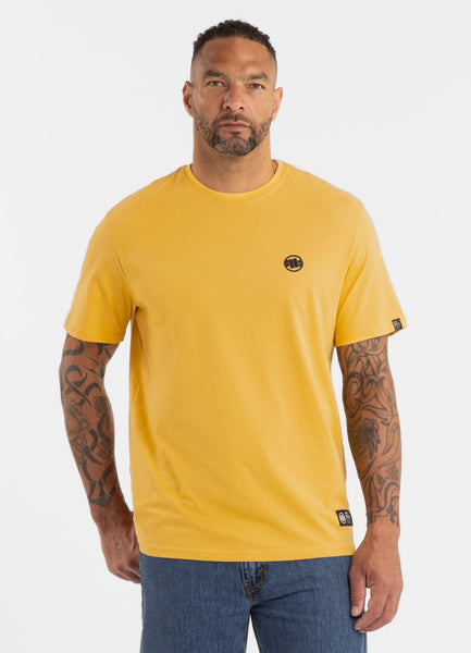 Men's T-Shirt SMALL LOGO - Pale yellow