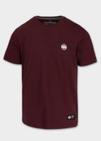 Men's T-Shirt SMALL LOGO - Dark burgundy