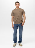 Men's T-Shirt SMALL LOGO - Dark sand