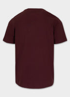 Men's T-Shirt SMALL LOGO - Dark burgundy