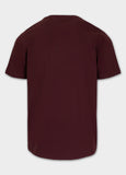 Men's T-Shirt SMALL LOGO - Dark burgundy