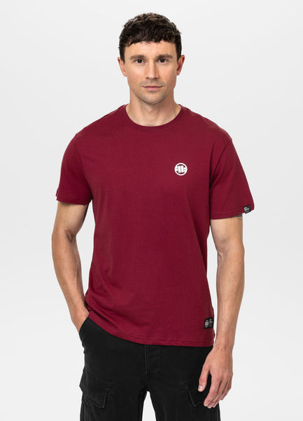 Men's T-Shirt SMALL LOGO - Burgundy