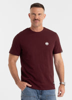Men's T-Shirt SMALL LOGO - Dark burgundy