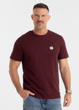 Men's T-Shirt SMALL LOGO - Dark burgundy