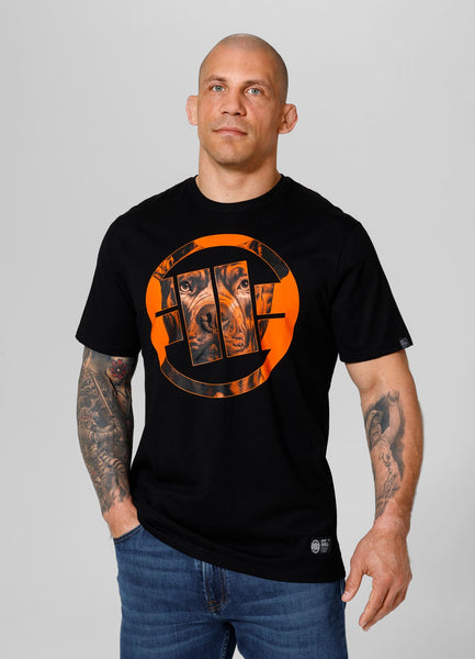 Men's T-Shirt Orange Dog 24 - Black