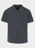 Polo shirt Denim Washed Pique SMALL LOGO - Graphite