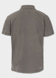 Polo shirt Denim Washed Pique SMALL LOGO - Dark brown