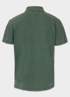 Polo shirt Denim Washed Pique SMALL LOGO - Sage green