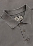 Polo shirt Denim Washed Pique SMALL LOGO - Dark brown