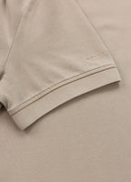 Polo shirt Denim Washed Pique SMALL LOGO - Sand