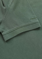 Polo shirt Denim Washed Pique SMALL LOGO - Sage green