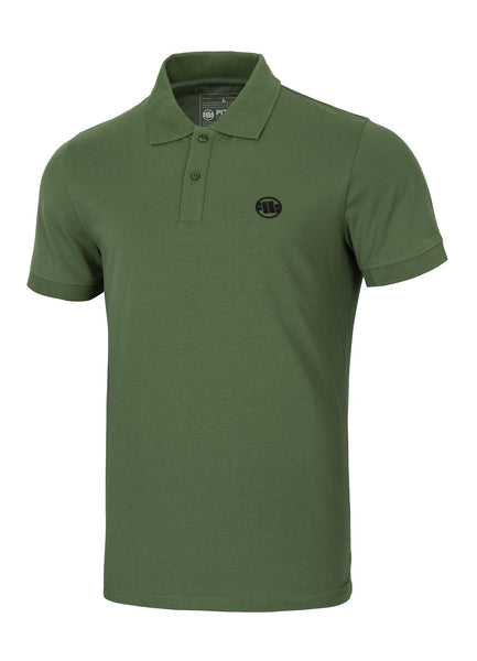 Men's Polo shirt Jersey Slim Fit Small Logo - Olive