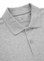 Men's Polo shirt Jersey Slim Fit Small Logo - Gray Melange