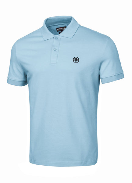 Men's Polo shirt Pique Regular - Light blue