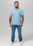 Men's Polo shirt Pique Rockey - Light blue