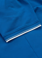 Men's Polo shirt Pique Stripes Regular - Royal blue