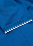 Men's Polo shirt Pique Stripes Regular - Royal blue